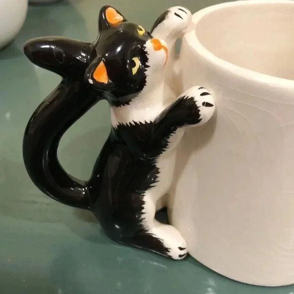 Cat handle tea/coffee ceramic mug - Picture 7 of 7